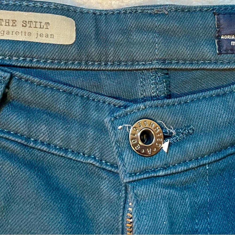 AG Adriano Goldschmied Teal Stilt Jeans